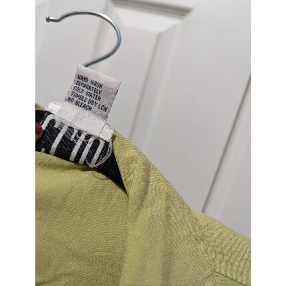 CLIO button up blouse silk Medium - Picture 4 of 6